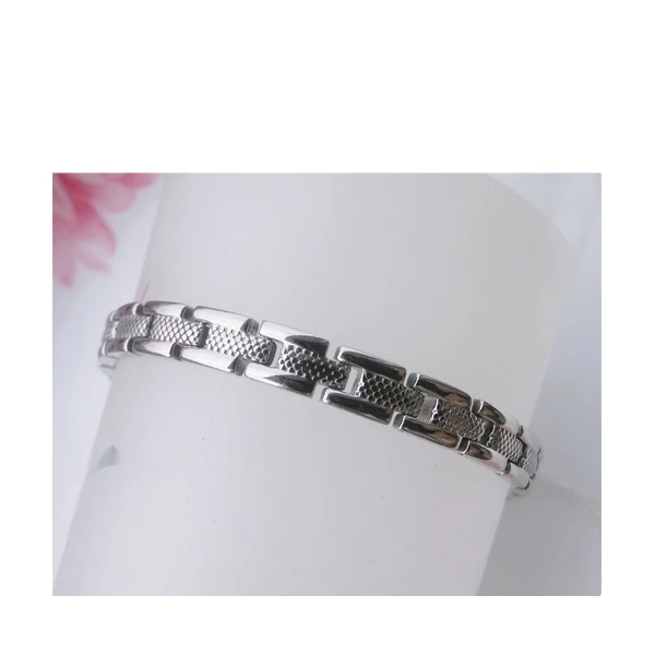 Personalized Stainless Steel OEM fashion link bead design bracelet Heavy stainless steel bracelet man hand bracelet