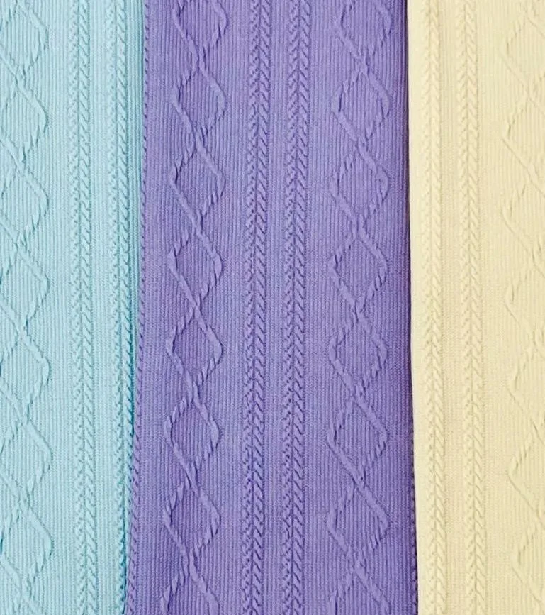 New Polyester Single-sided Knitted Jacquard Fabric