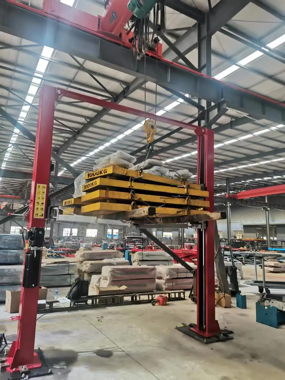 8Tons Heavy vehicles/Vans/Pickup truck lifts 2 post car lift Hydraulic gantry car lifing machine for garage and car workshop