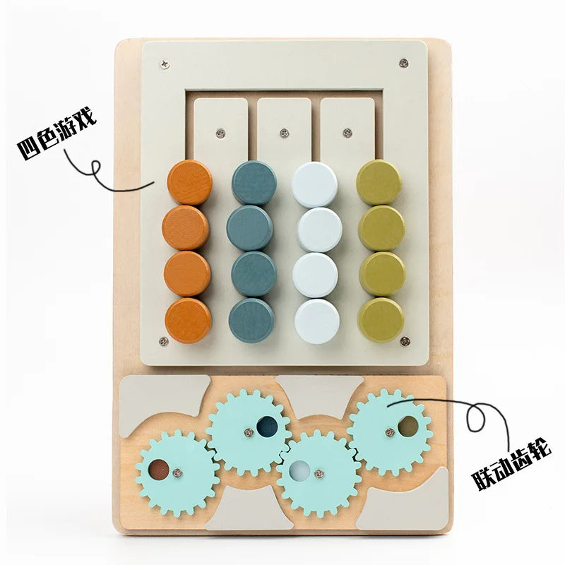 Montessori Wooden Abacus Preschool Counting Calculator Kids Early Educational Teaching Toys Children Hand-eye Coordination Set