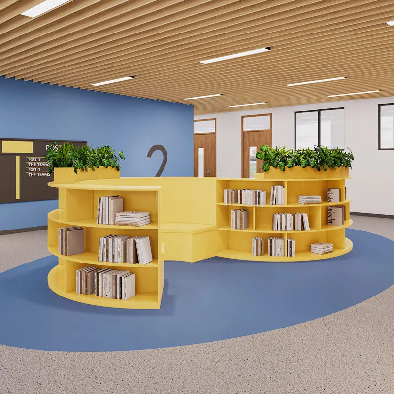 Chiquitos Sofa With Bookshelf Innovative Creative Library Book Shelf Bookcase For Kids Library Bookshop Plywood Round Book Shelf