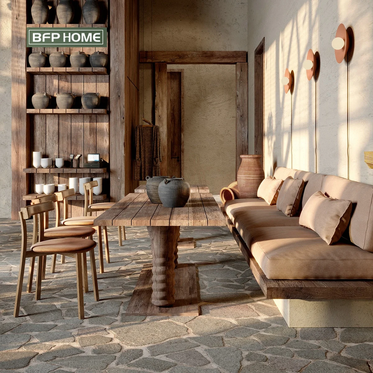 BFP Home One Stop Restaurant Furniture Project  Fit Out Customized Bed Living Room Sofa Set FF&E Project