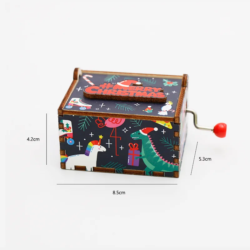 Personalization Music Box Custom MDF Music Box for Xmas Gifts