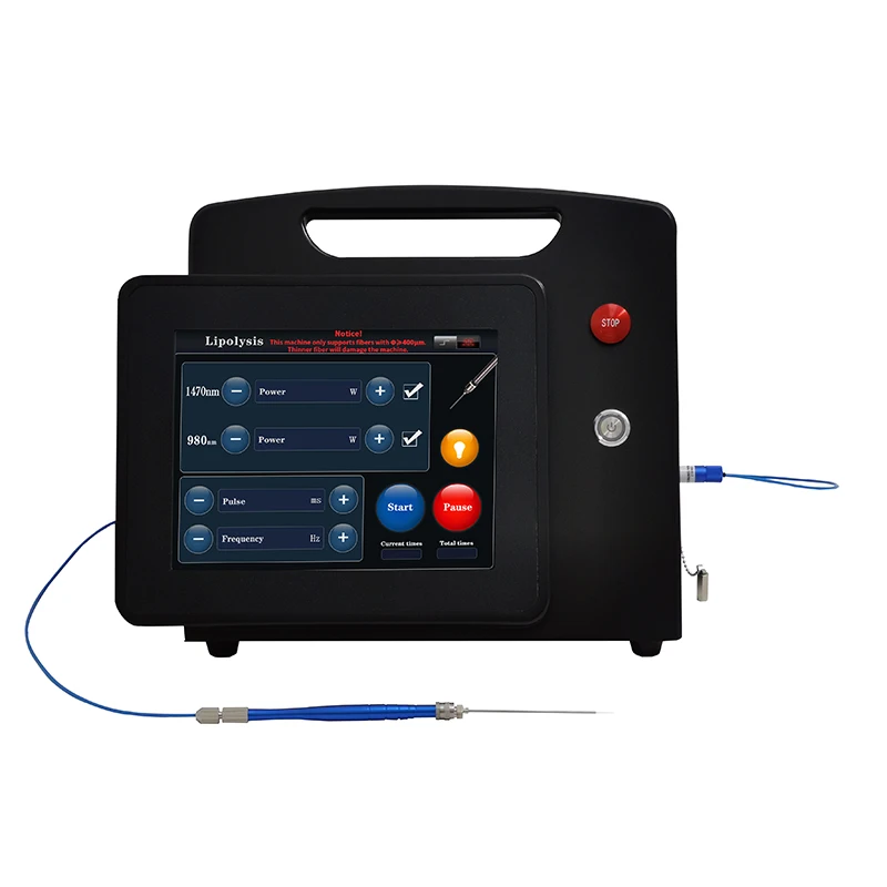 High quality dual 980 1470nm  liposuction machine Endolaser  liposuction face slimming device lipolysis and fat removal machine