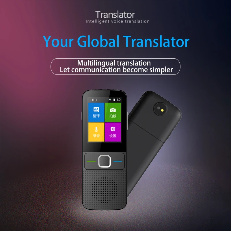 
Portable smart Voice Translator support 14 languages Offline and online 137 languages 