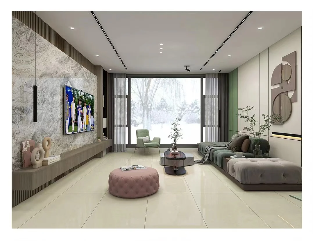 800x800mm full body marble tile grey porcelain concise room tile  living room wall tile