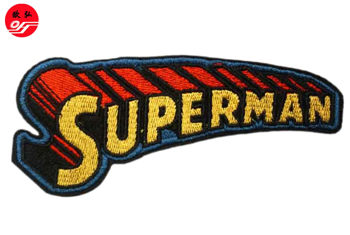 Custom patches ironing embroidery letter 3d high density for clothing, bag,hats