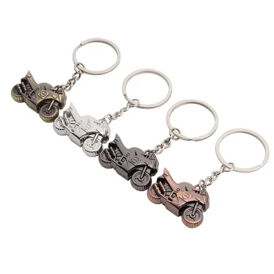 Wholesale Creative Metal Motorcycle Keychain Metal Pendant Promotional Gift