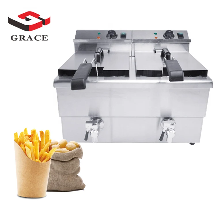 Commercial Heavy Duty Cooking Equipment Electric Chicken Deep Fryer Machine