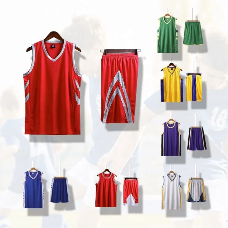 
Mens Embroidery Design Builder Dresses Ball 2 Piece Custom Basketball Jersey 