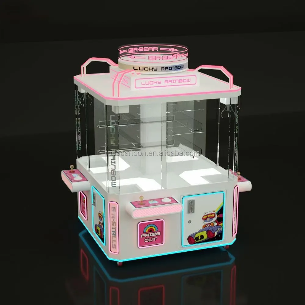 Toda coin operated arcade 4 players plush toys big claw machine cube toy claw machine claw machine