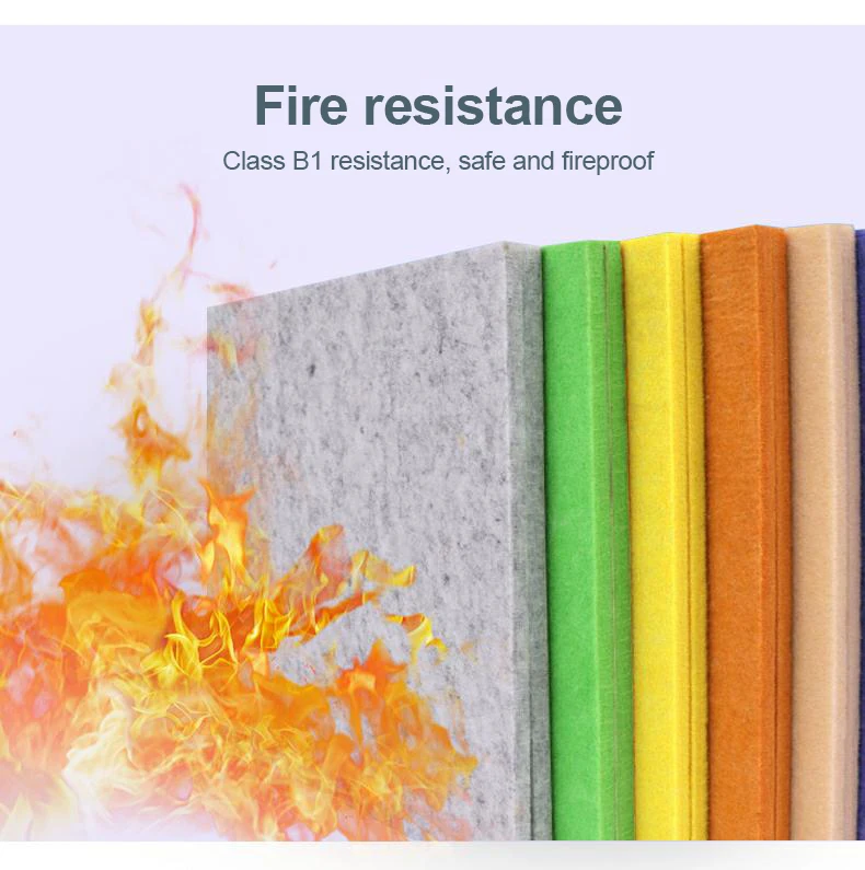wall panel soundproof  recycled polyester fiber  Wall Acoustic Panel for office