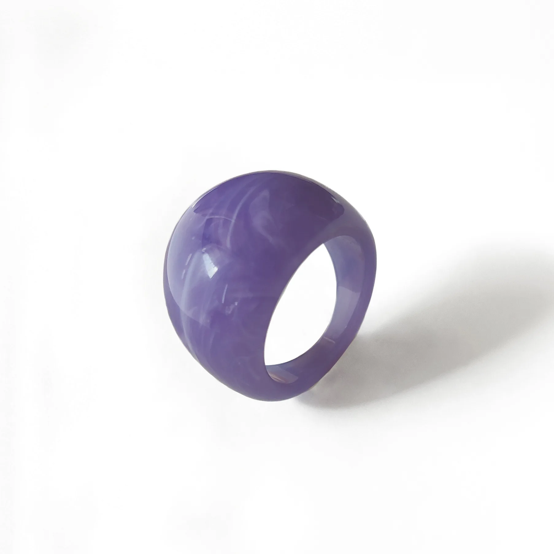 New Acrylic Resin Colorful Rings Womens Mens Korean Y2K Designer Plastic Transparent Finger Ring Jewelry For Gifts