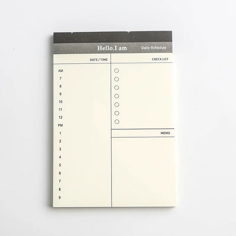 custom blank daily planner notepad memo pad promotional gift memo pad stickers