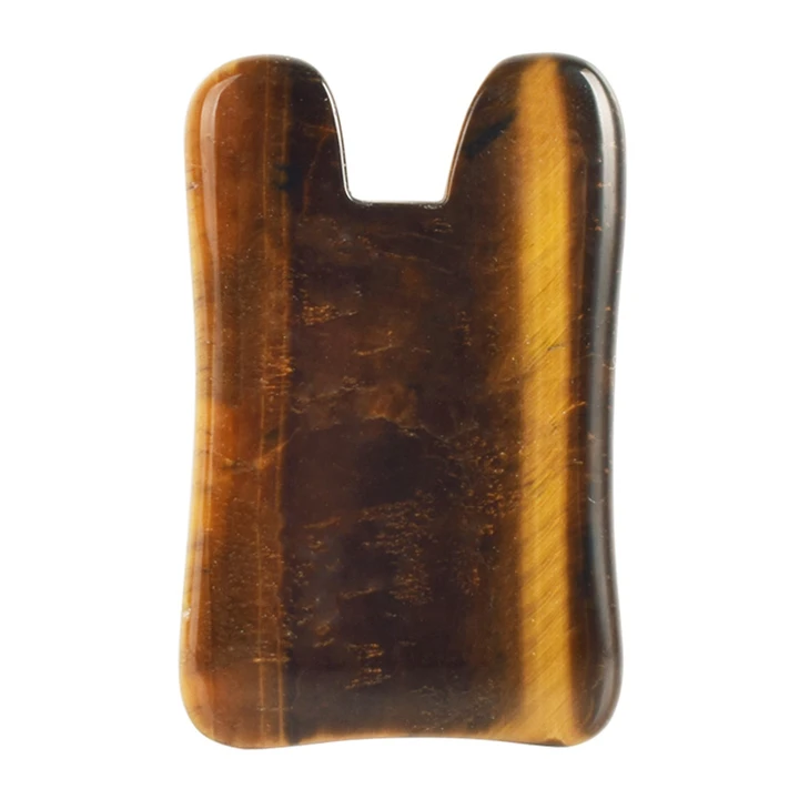 Wholesale Natural Tumbled Rose Quartz Welded Gua Sha Spoon Gua Sha Jade Comb