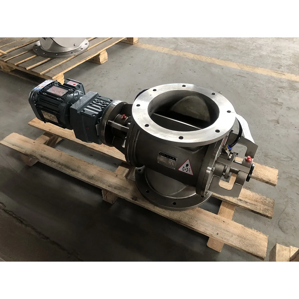 Glorair Direct Drive Rotary Valve with Extended Shaft, Airlock Rotary Feeder