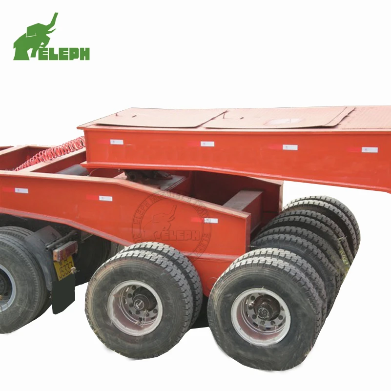 2 Axle 3 Tow Hitch Trailer Dolly Semi Remolque for Lowbed