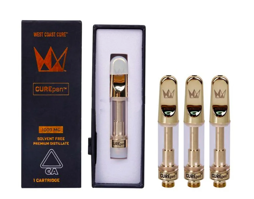 
New arrive CBD vape 510 thread empty curepen vape carts with black box packing ready to shipping 