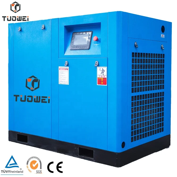 380v Variable Frequency Permanent Magnet Air Cooling Screw Type Air Cooling Compressor for Infrastructure Project