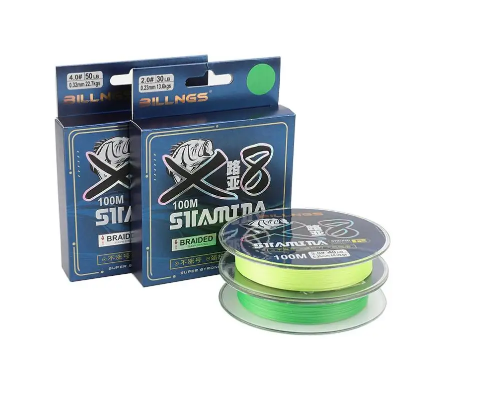 100M Strong Tension Lure PE Fishing Line , Fastness Wear Resisting Fishing Line