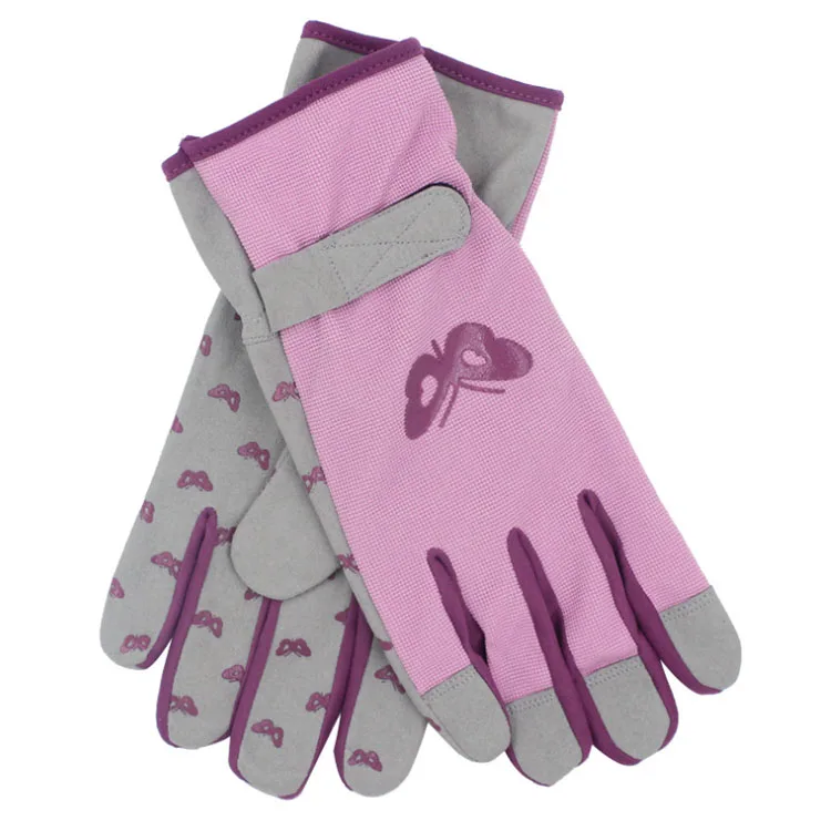 Solid Color Short Printing Stab-proof Working Garden Gloves