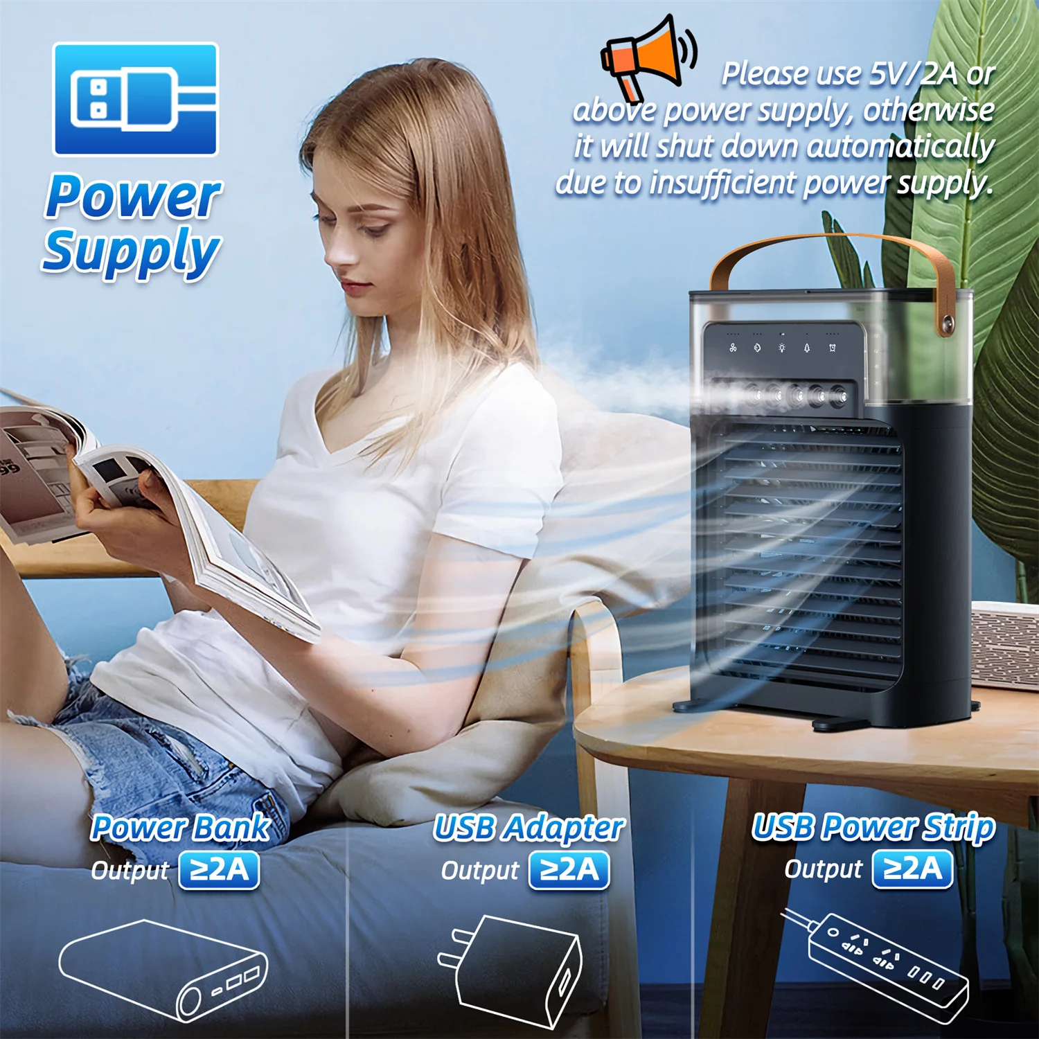 Custom New Evaporative Air Cooler Remote Control 4 IN 1 OEM Portable Air Cooler with 4 Speeds and Timer Fan Humidifier for Home