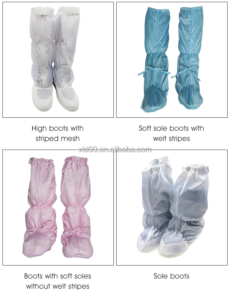 Good Quality ESD Safety Cleanroom Shoes Anti Static Shoes esd long work pvc pu autoclavable boots