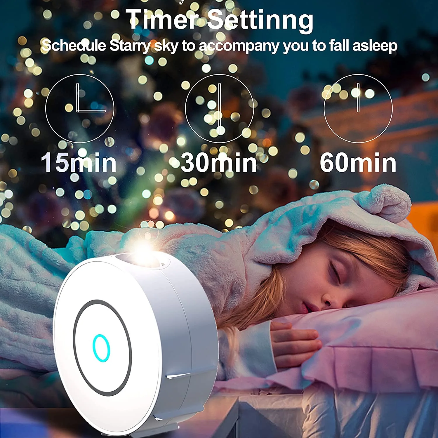 Tuya WiFi Smart Star Projector Galaxy for Holiday Party APP Control Home Nebula Works Google Alexa