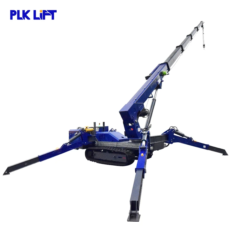 Spider Type Cranes Lifting Robot Battery Powered Small Crane Machine 360 Degree Rotation