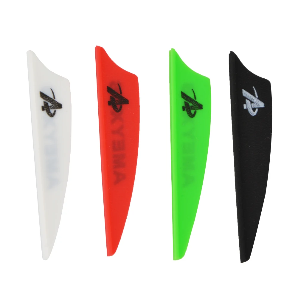 Archery Arrow Feather 2inch 3inch 4inch Rubber Fletching Colorful Arrow Vanes For Fiberglass Carbon Arrows Accessories