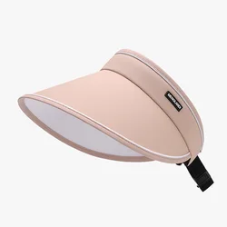 Adults Visor Hat UV Nylon Summer Cap With Adjustable Elastic Headband Shade Hat For Women Beach Visor