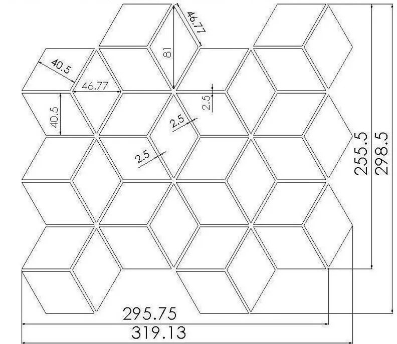 Cheap cement stone mosaic tile mounting mold for mosaic tile DIY producing