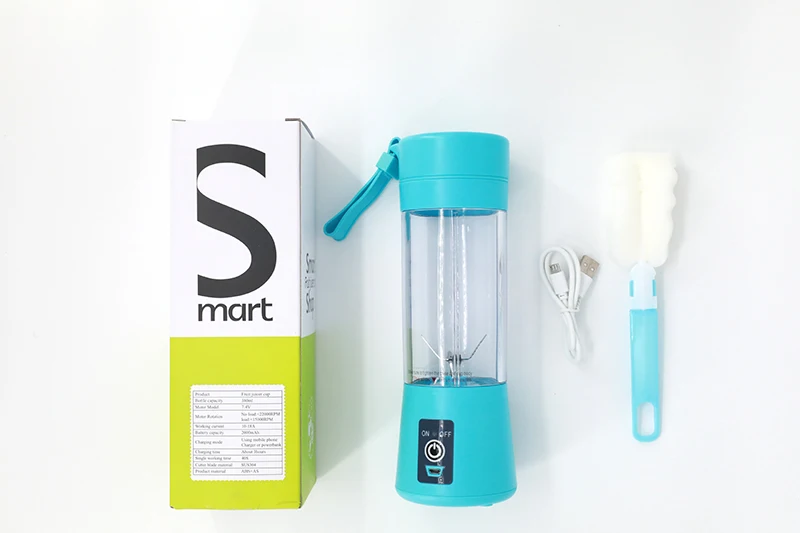  TYPE-C 380ML Usb перезаряжаемая мини-соковыжималка Портативный