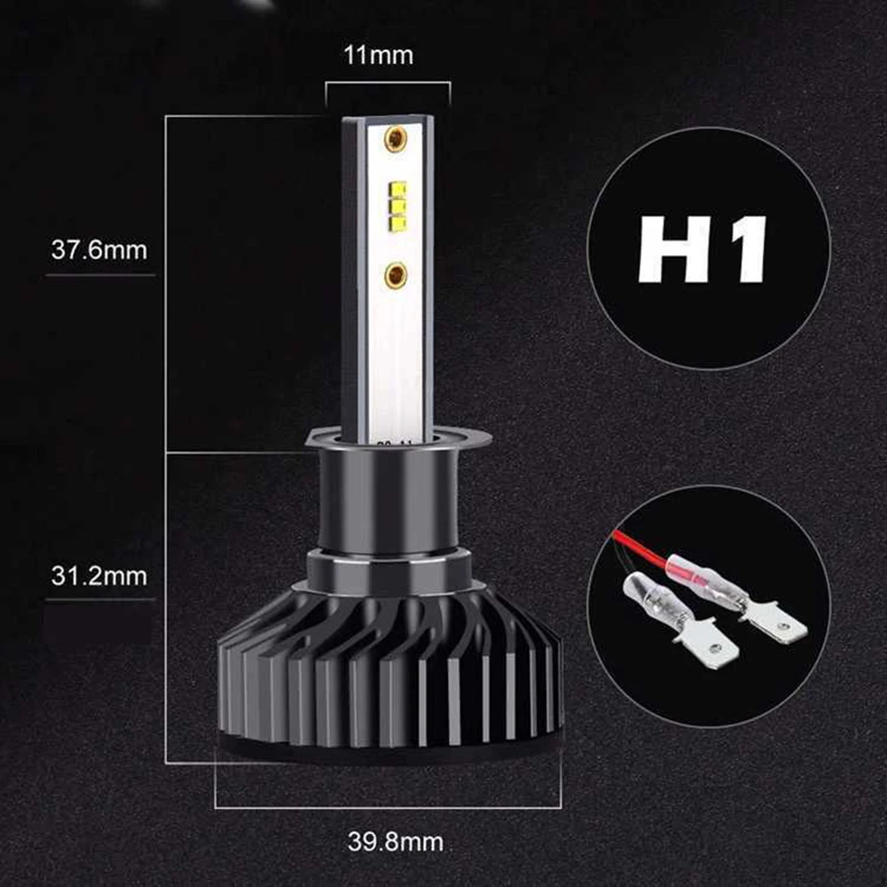 12000 лм Светодиодная лампа для фар H7 H11 H4 Автомобильная светодиодная фара F2 ZES chips mini size с canbus автомобильные