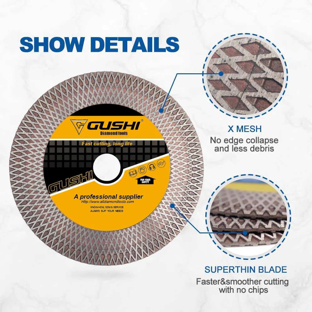 Diamond Cutting Grinding Blade for Beveling,Small Cuts,Grinding,Rounding Shaping Edges/Corners of Porcelain,Tiles,Granite
