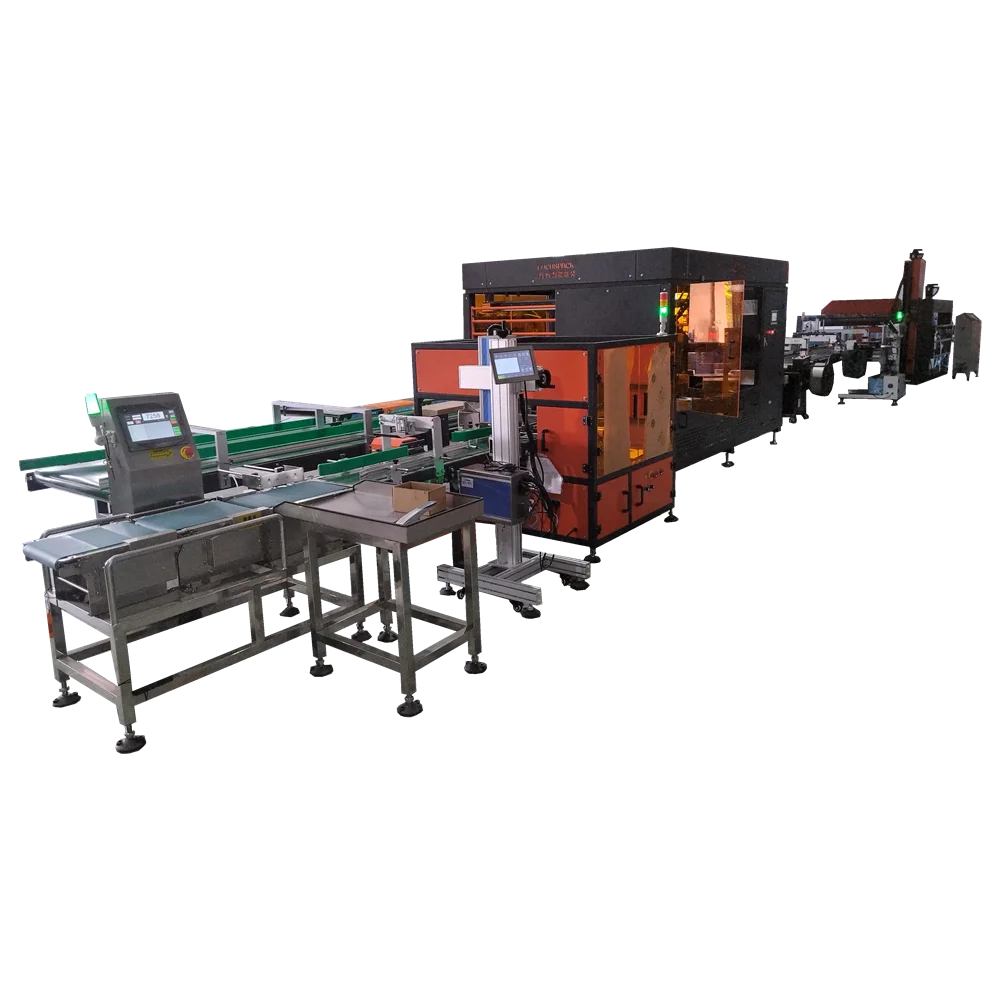 Up and bottom cover box fill in carton system box filling machines carton packing line manufacturer price