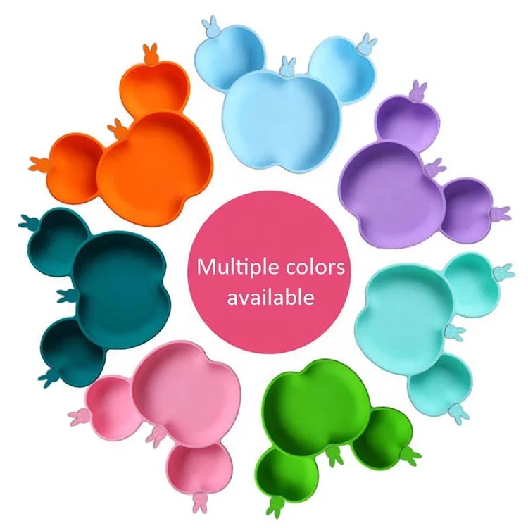Baby Silicone Placemat Plate - Kids Table Placemat-Silicone Baby Plate
