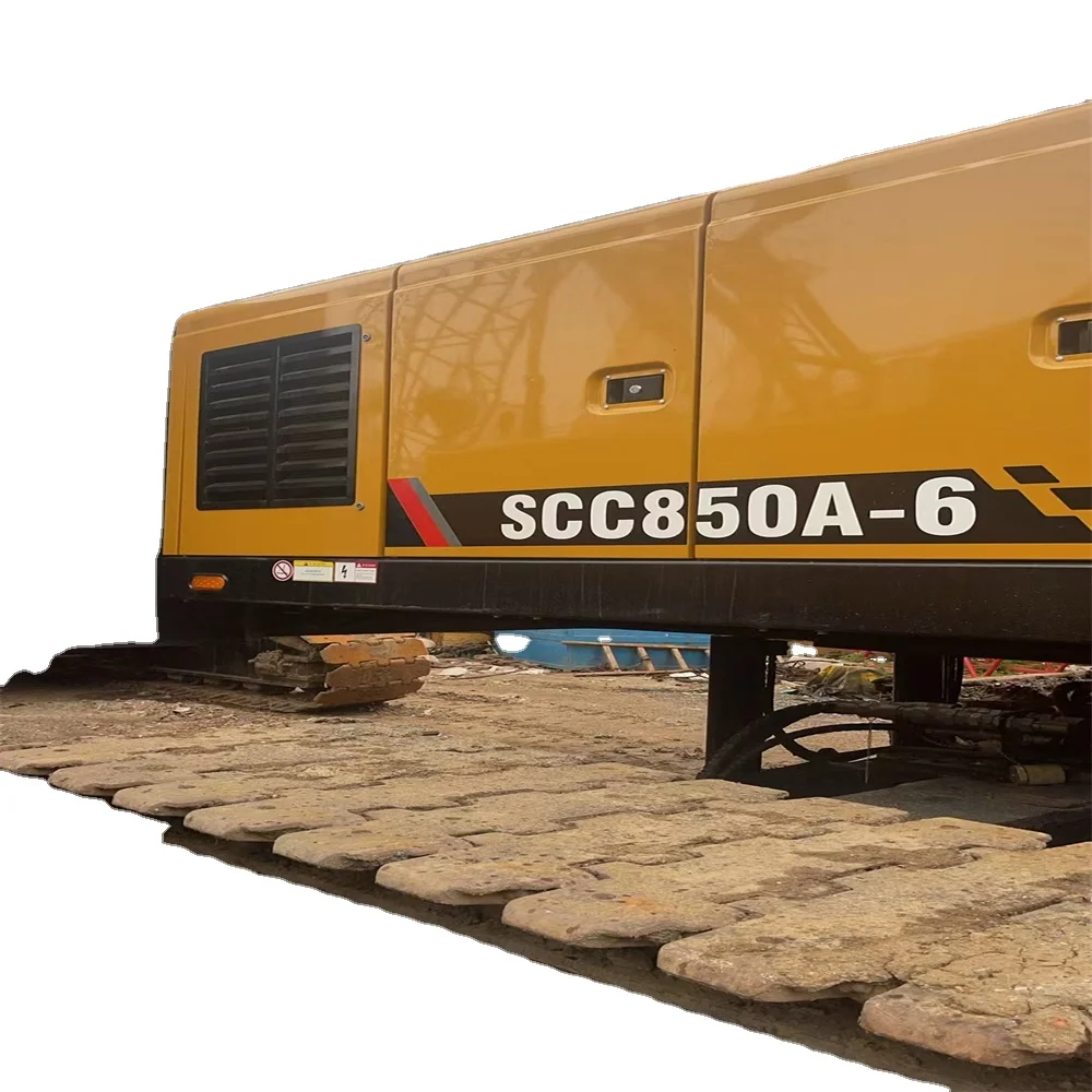 2018 Sany SCC850E Crawler Crane Used Excellent Condition Motor Engine Gear-Popular Very New Machine Beautiful Working Condition