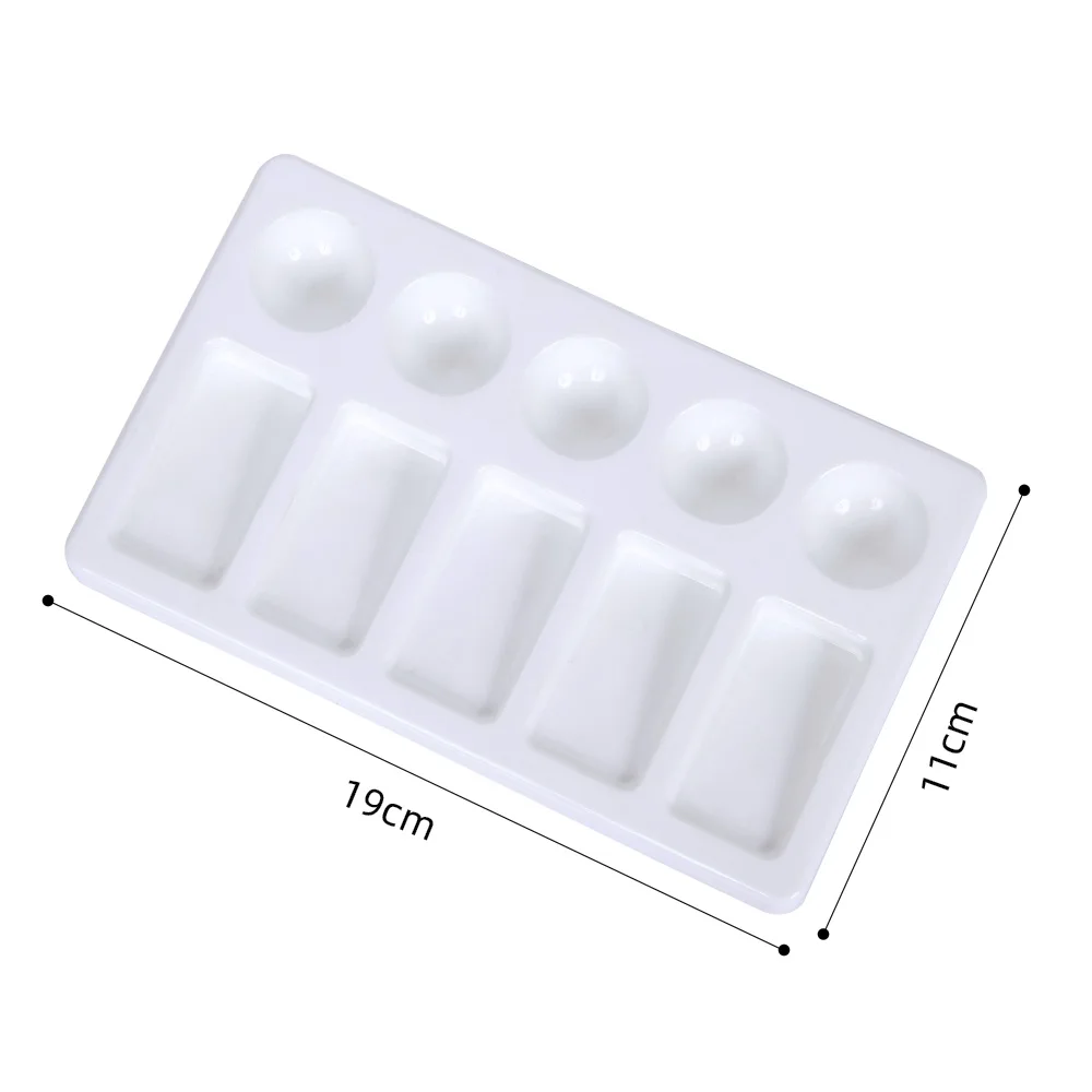 SINOART 19X11cm 10 Wells Artist Watercolor palette Acrylic Oil Artist Plastic Palette