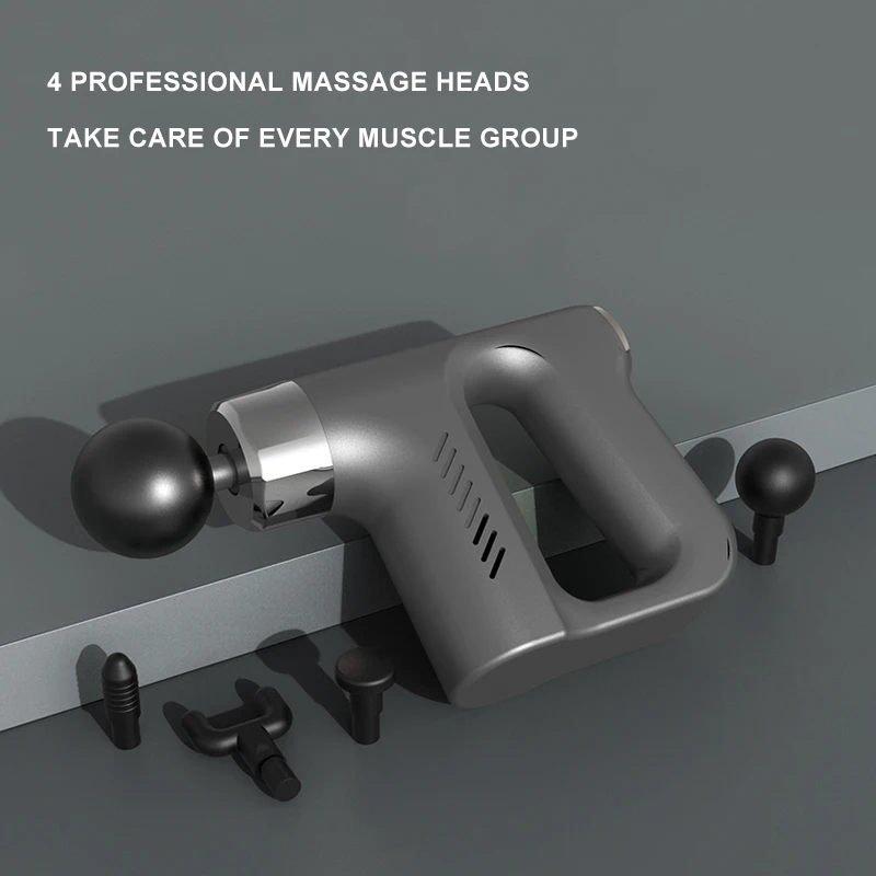 KH 740 Multi Frequency Vibration Relaxing Muscle Gun Massager Usb Rechargeable Brushless Massage Gun