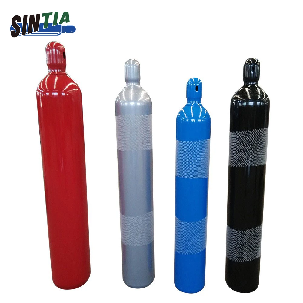 Empty High Pressure 40L 47L 50L Seamless Steel Gas Cylinders Oxygen CO2 Helium Cylinders