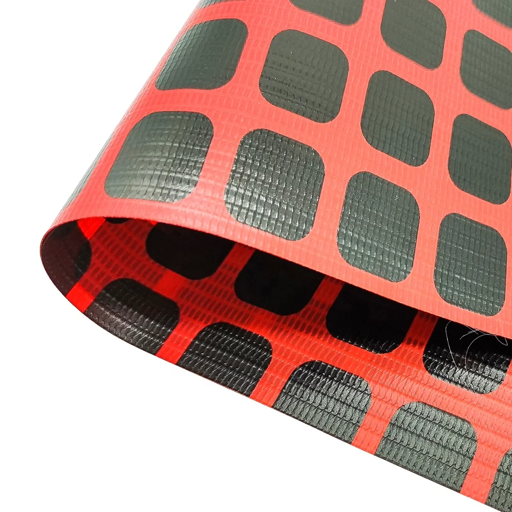 Hot selling colourful pvc stripe tarpaulin for tent or cover Anti UV