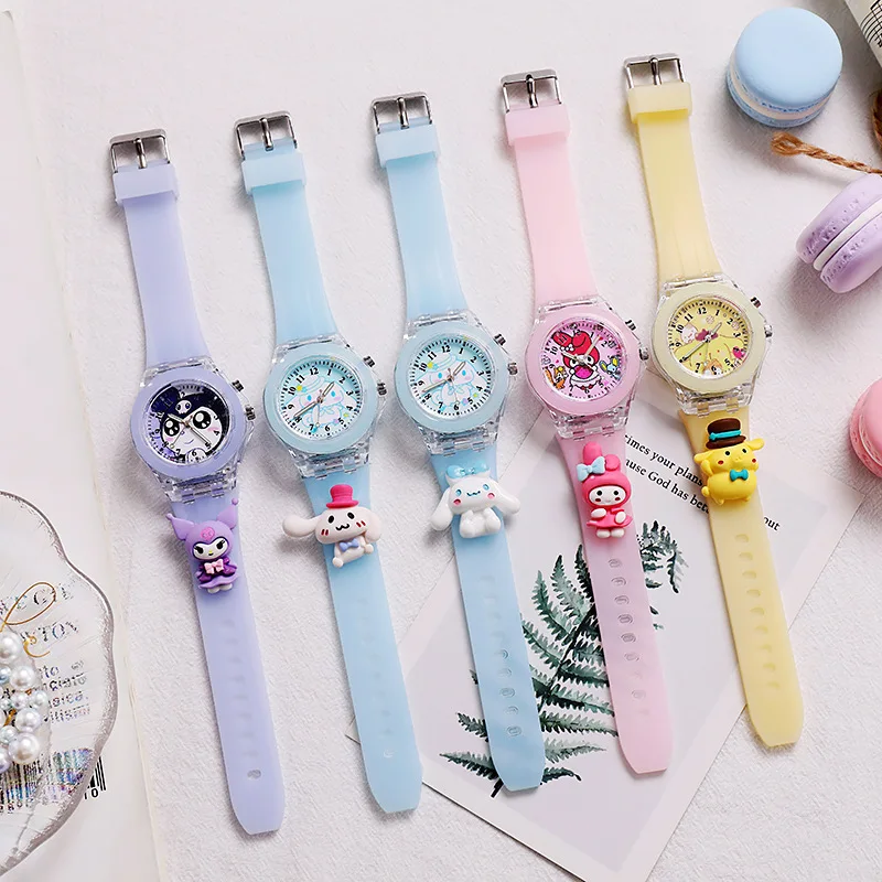 Glass Digital Kids Watch Cartoon Alloy Stainless Steel Wrist Watch for Kids Round Hot Sell Kids Watch Buckle 8mm - 16mm 25cm