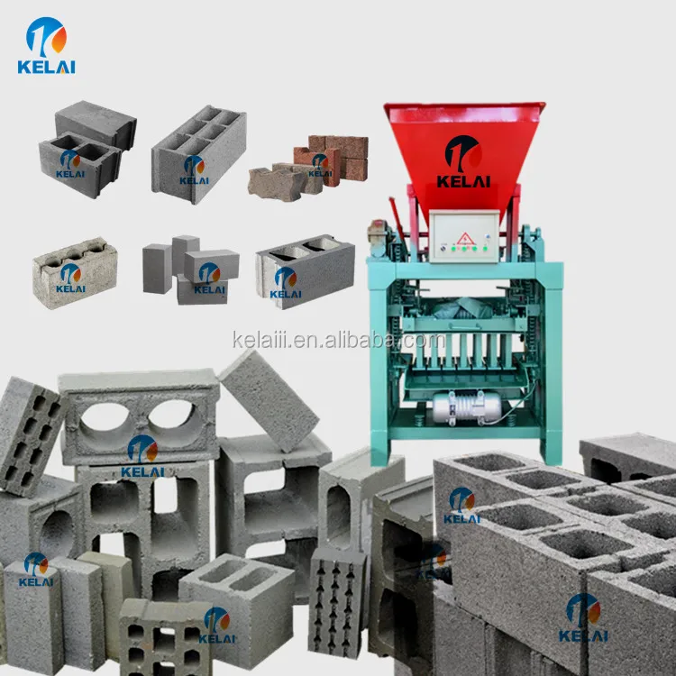 KL4-35A  Soil Brick Making Machine Soil Block Making Machine 4pcs/mould Building Automatic Hydraulic soil brick making machine
