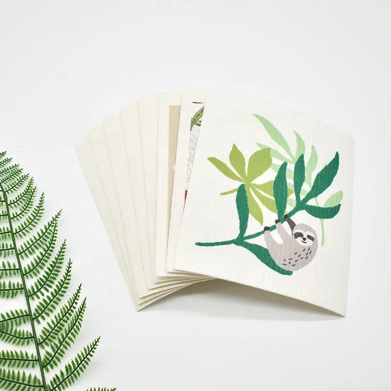 Household cleaning cellulose cloth natural cellulose Kalle germany sponge  sponge magic cellulose sponge  for kitchen cleaning