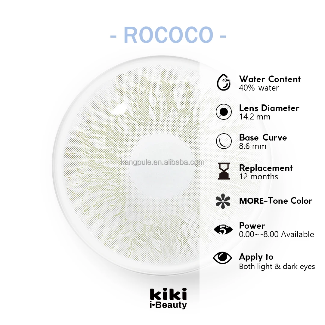 wholesale Yearly Natural  KiKi Beauty Hidrocor Color Contacts Circle Color Eye Contact Lenses Colored Contact Lenses