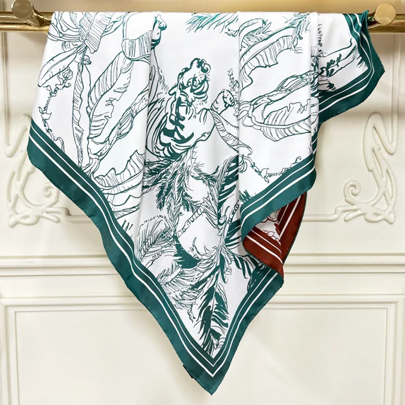 Женский шарф из 100% шелка, 97*97 см