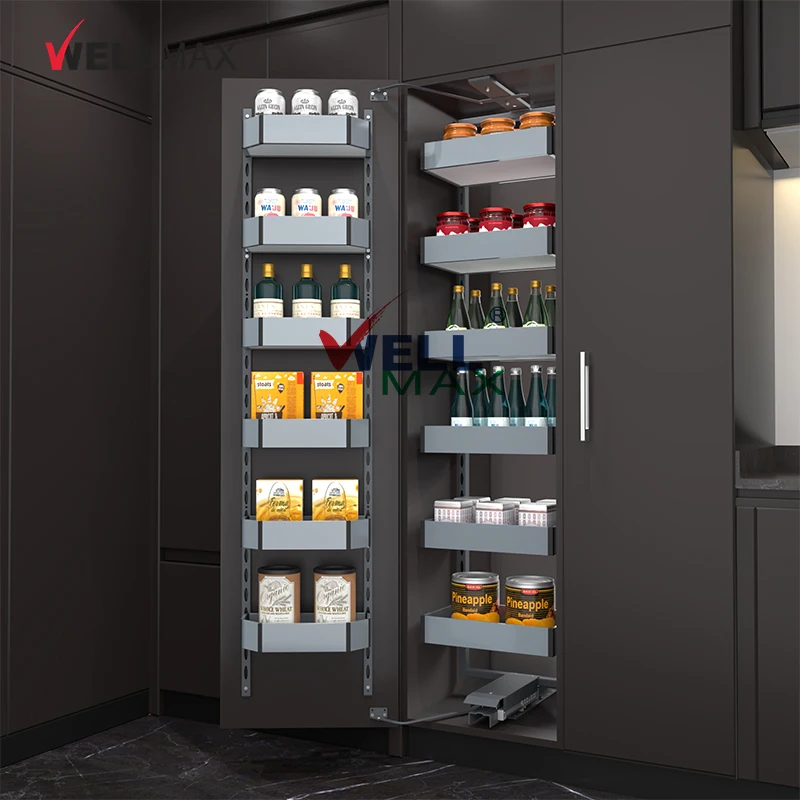 WELLMAX органайзер для кухонного шкафа широкая Выдвижная Высокая кладовая умная большая корзина хранения