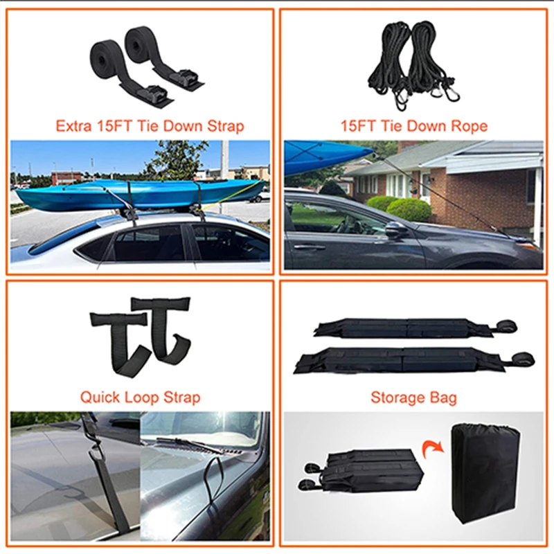 High Quality sport roof rack for car Foldable Soft roof rack for car Fixed Anti-slip  roof rack car