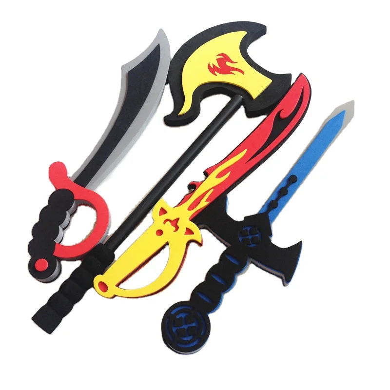 2022 hot popular Kids soft safe Game cosplay weapons New design cheap toy EVA Foam Sword